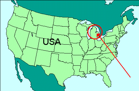 USA-Karte, weiter mit Mausklick